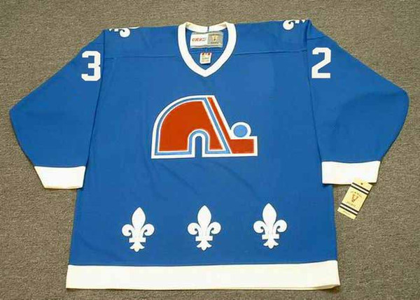 LUCIEN DEBLOIS Quebec Nordiques 1989 Away CCM Throwback NHL Hockey Jersey - FRONT