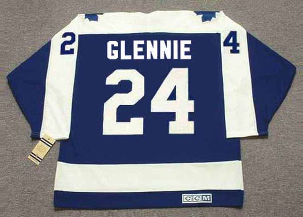 BRIAN GLENNIE Toronto Maple Leafs 1970 CCM Vintage Throwback NHL Hockey Jersey - BACK