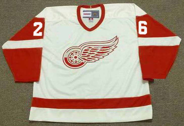 RAY SHEPPARD Detroit Red Wings 1993 Home CCM Throwback NHL Hockey Jersey - FRONT