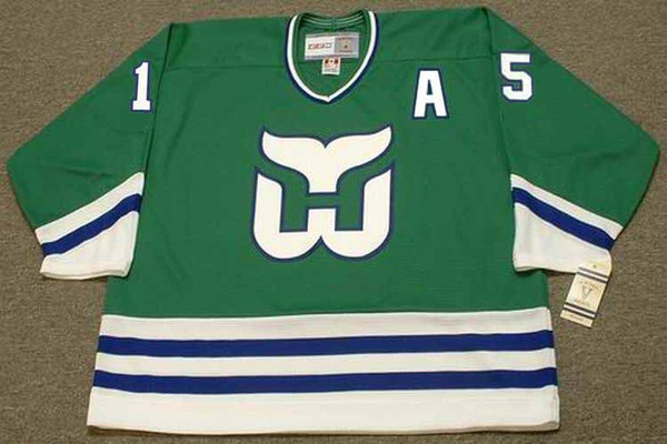 JOHN CULLEN Hartford Whalers 1991 Away CCM Throwback NHL Hockey Jersey - FRONT