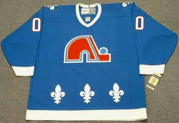 QUEBEC NORDIQUES 1990's CCM Vintage Away Customized NHL Hockey Jersey - FRONT