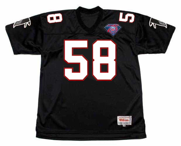 JESSIE TUGGLE Atlanta Falcons 1994 Home Throwback NFL Football Jersey - FRONT