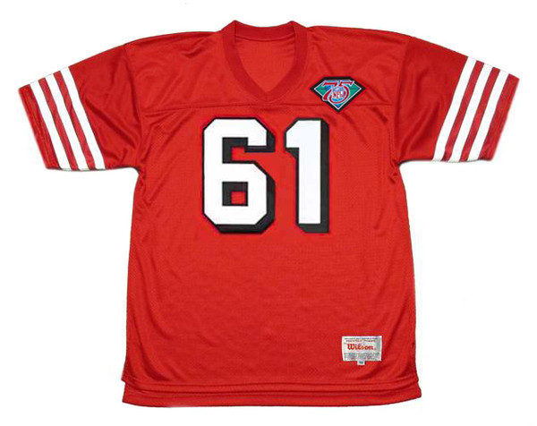 JESSE SAPOLU San Francisco 49ers 1994 Throwback Home NFL Football Jersey - FRONT