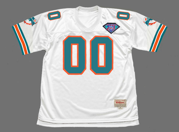 MIAMI DOLPHINS 1990's Throwback NFL Jersey Customized Jersey - FRONT