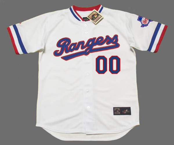 TEXAS RANGERS 1980's Majestic Throwback Home Customized Jersey - FRONT