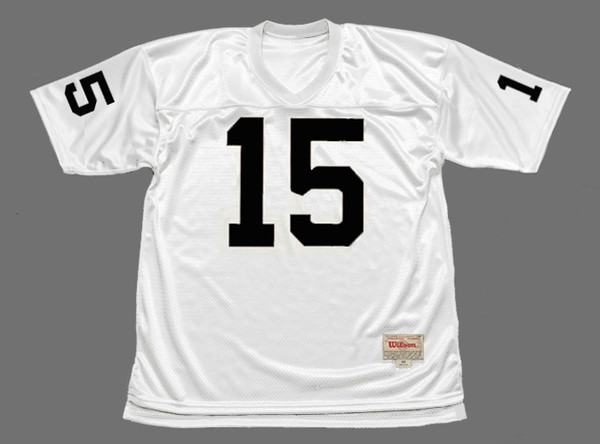 TOM FLORES Oakland Raiders 1966 Throwback Away Football Jersey - FRONT