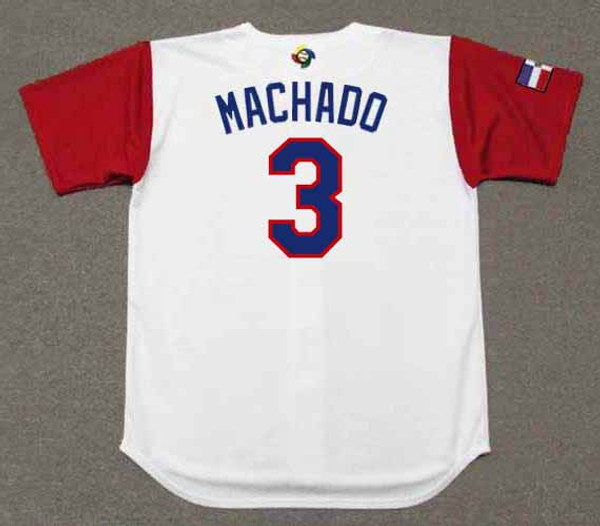 MANNY MACHADO Dominican 2017 World Baseball Classic Throwback Jersey - BACK