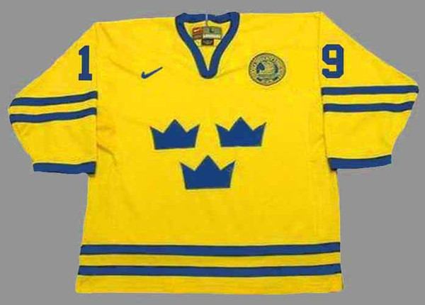 NICKLAS BACKSTROM 2006 Team Sweden Nike Throwback Hockey Jersey - FRONT