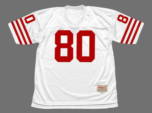 JERRY RICE San Francisco 49ers 1988 Throwback Away NFL Football Jersey - FRONT