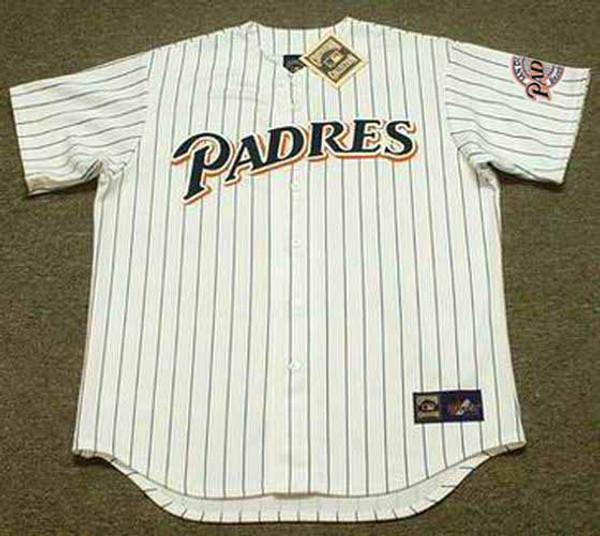 STEVE FINLEY San Diego Padres 1996 Home Majestic Throwback Baseball Jersey - FRONT