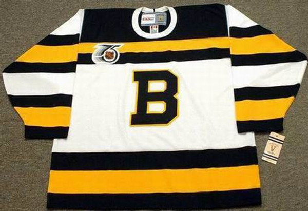 ANDY MOOG 1992 CCM NHL Throwback Boston Bruins Jerseys - FRONT