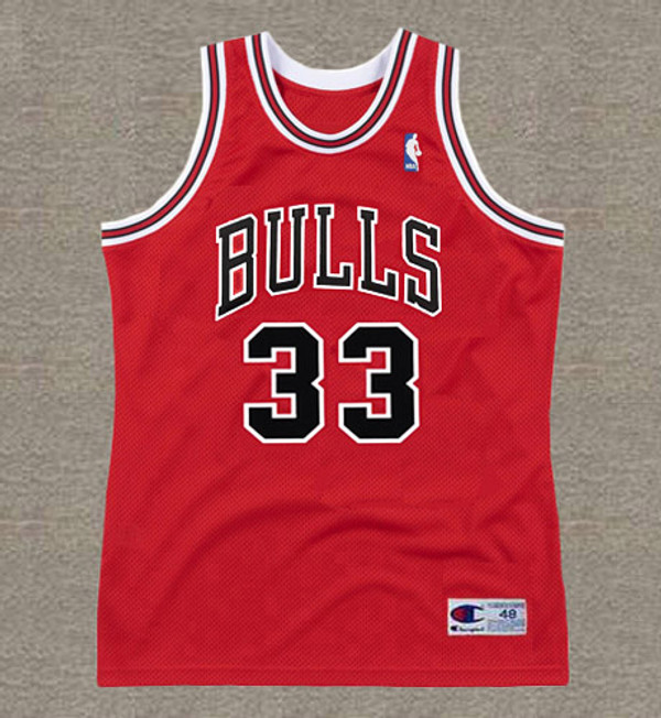 SCOTTIE PIPPEN Chicago Bulls 1989 Throwback NBA Basketball Jersey - FRONT