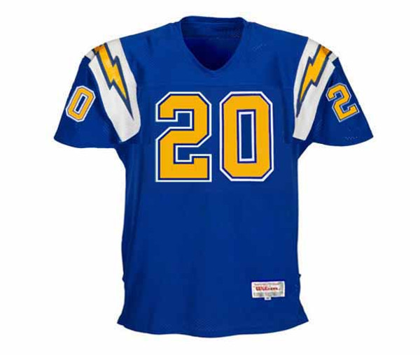 JOHNNY RODGERS San Diego Chargers 1977 Throwback NFL Football Jersey - FRONT