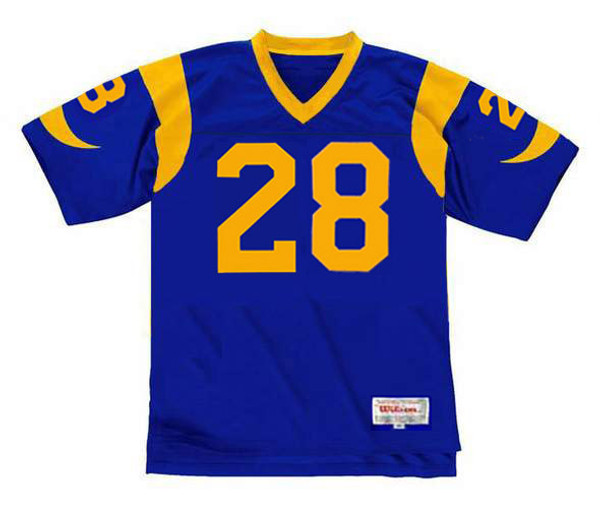 MARSHALL FAULK St. Louis Rams 1999 Throwback NFL Football Jersey - FRONT