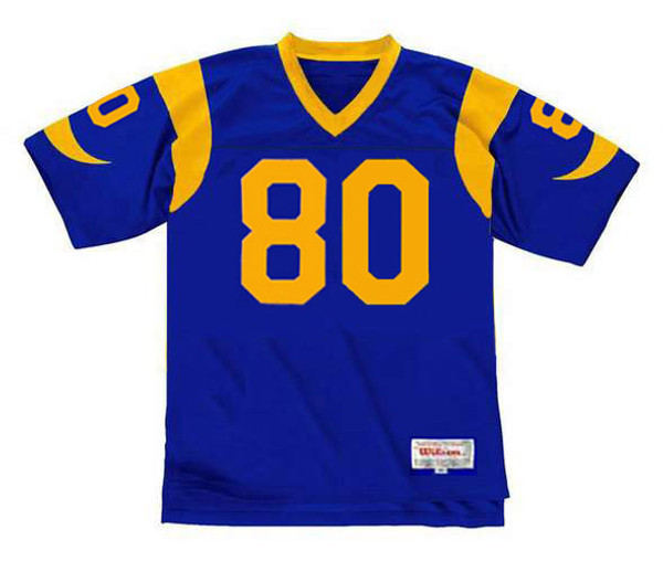 ISAAC BRUCE St. Louis Rams 1999 Throwback NFL Football Jersey - FRONT