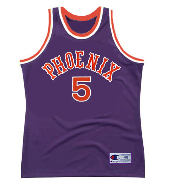 DICK VAN ARSDALE Phoenix Suns 1976 Away Throwback NBA Basketball Jersey - FRONT
