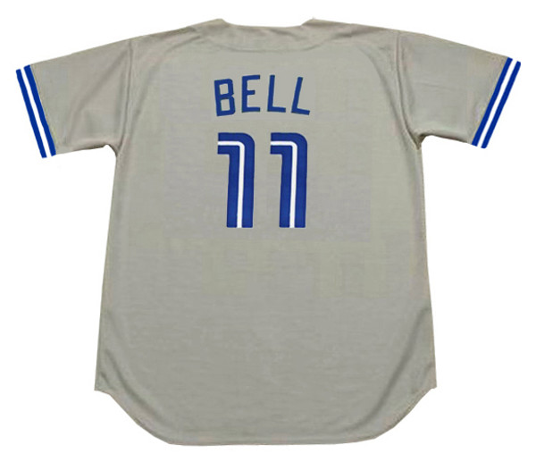 GEORGE BELL Toronto Blue Jays 1990 Majestic Throwback Away Baseball Jersey - BACK