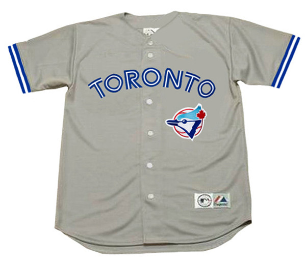 CARLOS DELGADO Toronto Blue Jays 1994 Majestic Throwback Away Baseball Jersey - FRONT