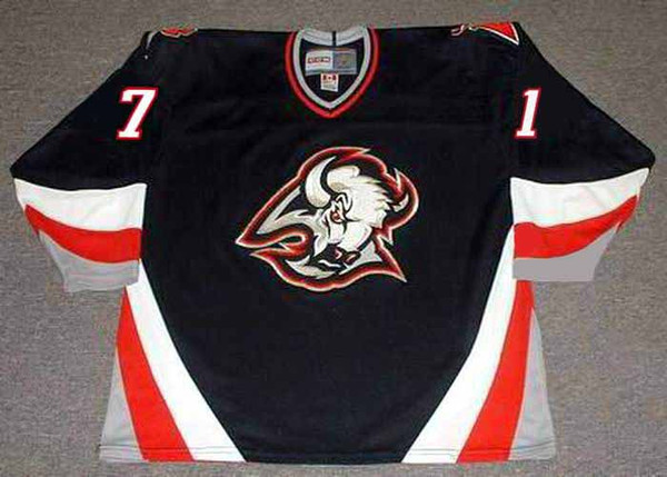 VICTOR OLOFSSON Buffalo Sabres 1990's CCM Vintage NHL Throwback Jersey - FRONT