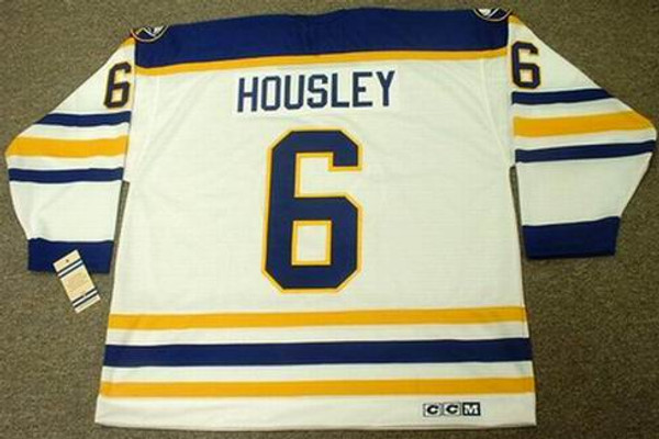 PHIL HOUSLEY Buffalo Sabres 1988 CCM Vintage Throwback Home Hockey Jersey