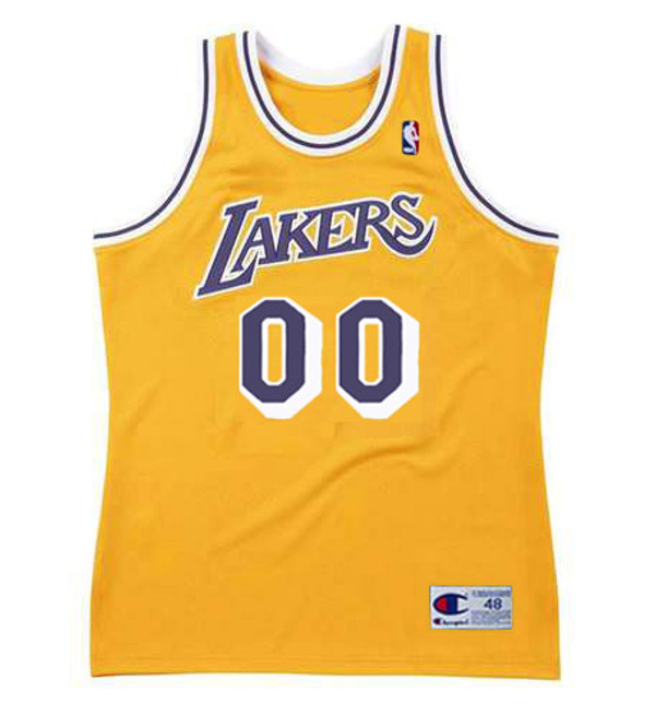 Los Angeles Lakers 1980's Home Throwback NBA Customized Jersey - FRONT