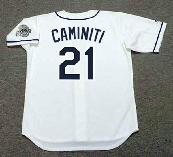 KEN CAMINITI San Diego Padres 1998 Home Majestic Throwback Baseball Jersey - BACK