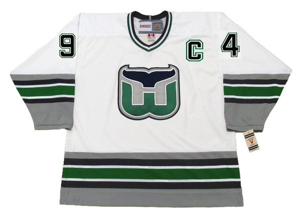 BRENDAN SHANAHAN Hartford Whalers 1995 Home CCM Vintage NHL Hockey Jersey - FRONT