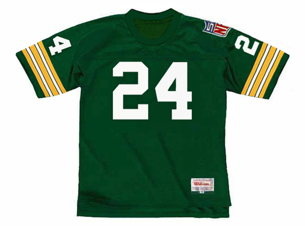 WILLIE WOOD Green Bay Packers 1969 Throwback NFL Football Jersey - front