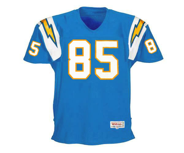 ANTONIO GATES San Diego Chargers 2003 Home Throwback NFL Football Jersey - FRONT