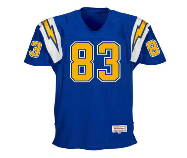 JOHN JEFFERSON San Diego Chargers 1982 Throwback NFL Football Jersey - FRONT