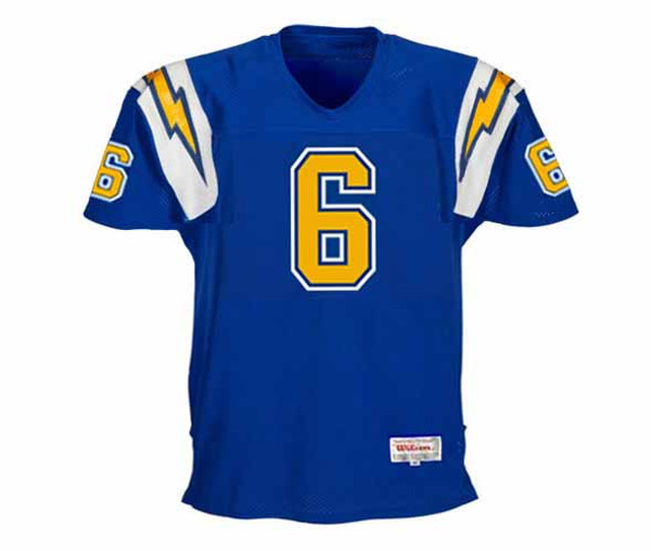 ROLF BENIRSCHKE San Diego Chargers 1982 Throwback NFL Football Jersey - FRONT