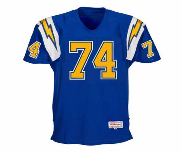 LOUIE KELCHER San Diego Chargers 1978 Throwback NFL Football Jersey - FRONT
