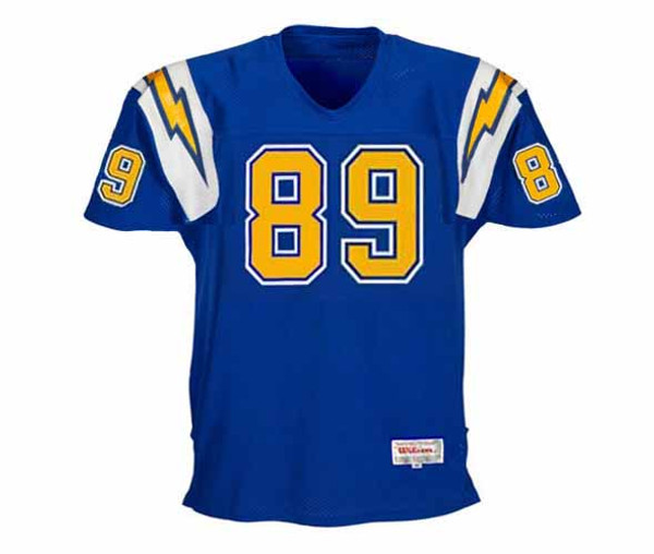 WES CHANDLER San Diego Chargers 1982 Throwback NFL Football Jersey - FRONT