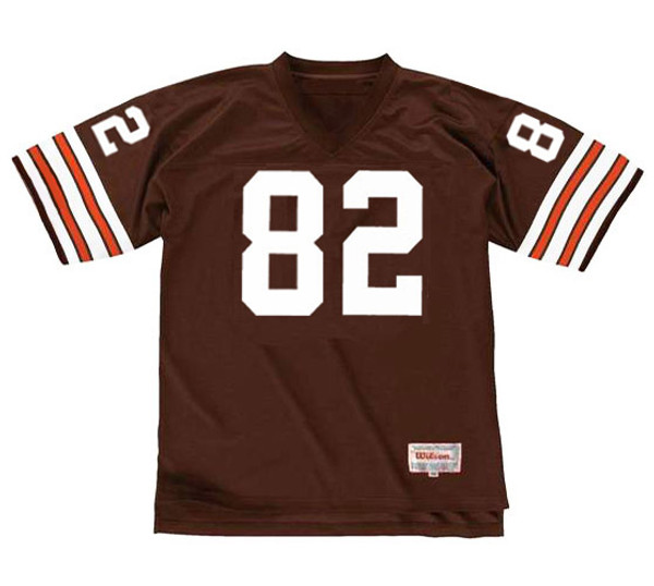 OZZIE NEWSOME Cleveland Browns 1987 Throwback NFL Football Jersey - FRONT