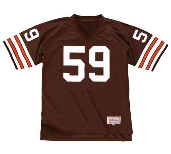 MIKE JOHNSON Cleveland Browns 1989 Throwback NFL Football Jersey - FRONT