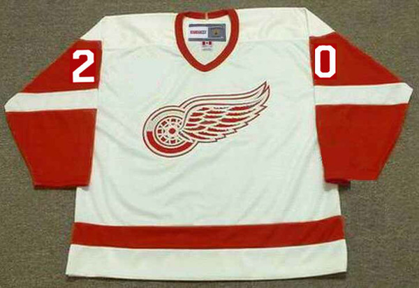 MICKEY REDMOND Detroit Red Wings 1972 Home CCM Vintage NHL Hockey Jersey - FRONT