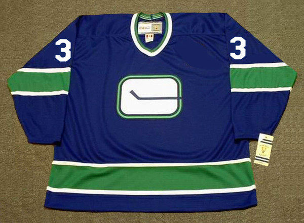 BOB DAILEY Vancouver Canucks 1973 CCM Throwback Away NHL Hockey Jersey - FRONT