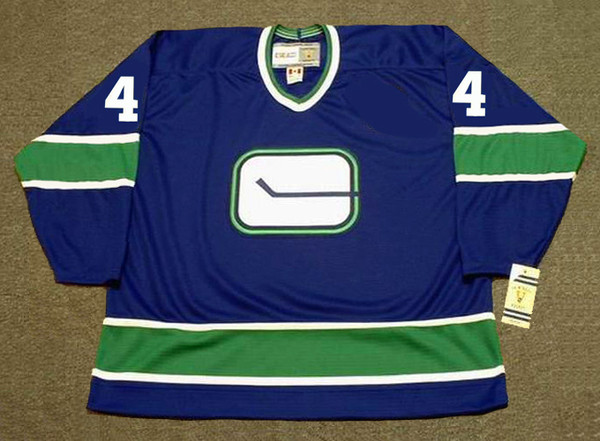 MIKE WALTON Vancouver Canucks 1975 CCM Throwback Away NHL Hockey Jersey - FRONT
