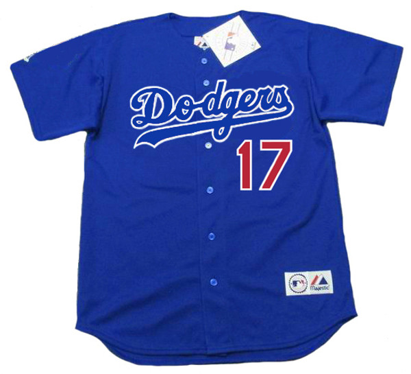 SHOHEI OHTANI Los Angeles Dodgers Blue Majestic Throwback Baseball Jersey - FRONT