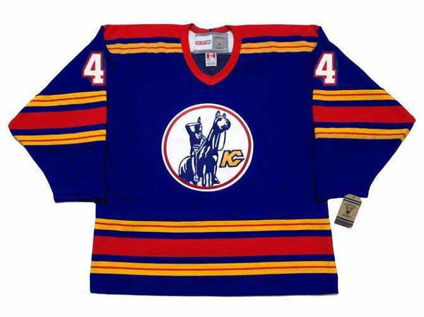 STEVE DURBANO Kansas City Scouts 1975 Away CCM Throwback NHL Jersey - FRONT