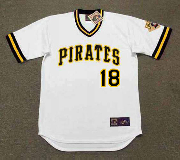 ANDY VAN SLYKE Pittsburgh Pirates 1990 Home Majestic Throwback Baseball Jersey - FRONT