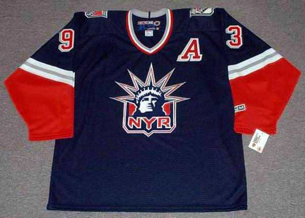 PETR NEDVED New York Rangers 1999 Alternate CCM Vintage Throwback NHL Jersey - FRONT