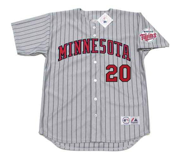 PAT MAHOMES Minnesota Twins 1994 Away Majestic Throwback Baseball Jersey - FRONT