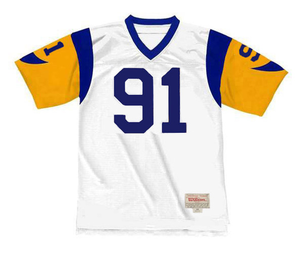 KEVIN GREENE Los Angeles Rams 1989 Away Throwback NFL Football Jersey - FRONT