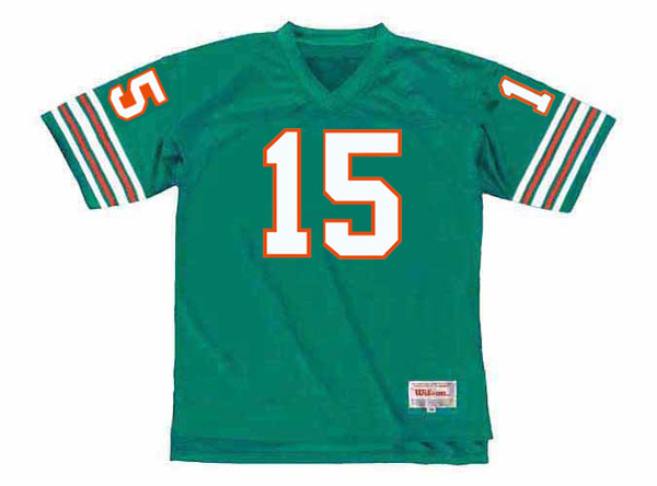 EARL MORRALL Miami Dolphins 1972 Home Throwback NFL Football Jersey - FRONT