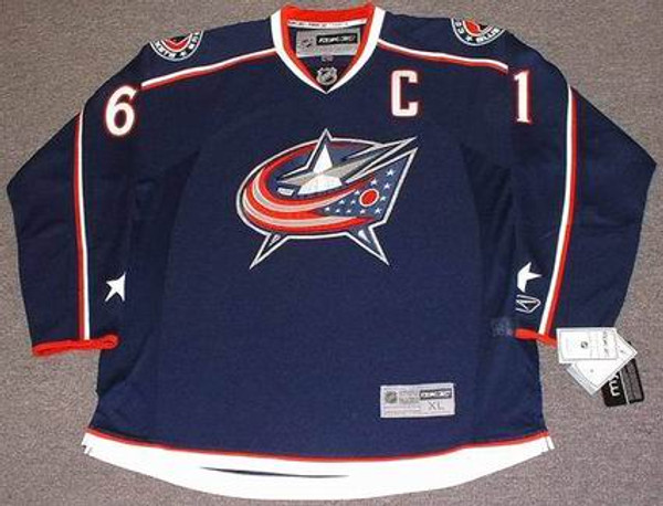 RICK NASH Columbus Blue Jackets 2008 REEBOK Throwback NHL Hockey Jersey