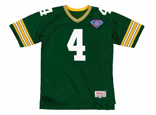 BRETT FAVRE Green Bay Packers 1994 Home Throwback NFL Football Jersey - FRONT
