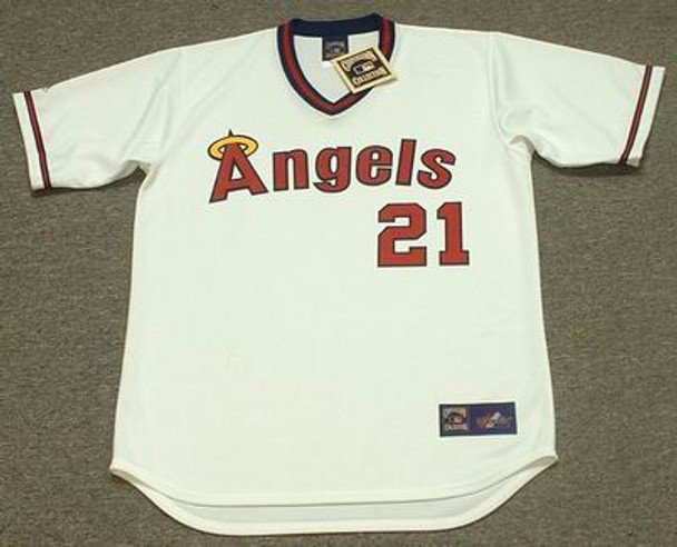 WALLY JOYNER California Angels 1986 Majestic Throwback Baseball