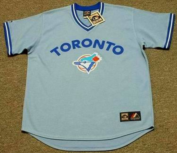 MAJESTIC  KELLY GRUBER Toronto Blue Jays 1988 Cooperstown Baseball Jersey