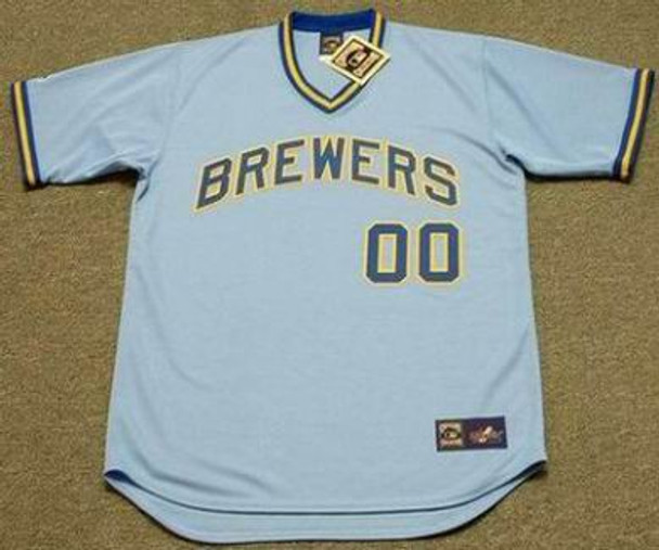 MILWAUKEE BREWERS  1990's Away Majestic Throwback Customized Baseball  Jersey